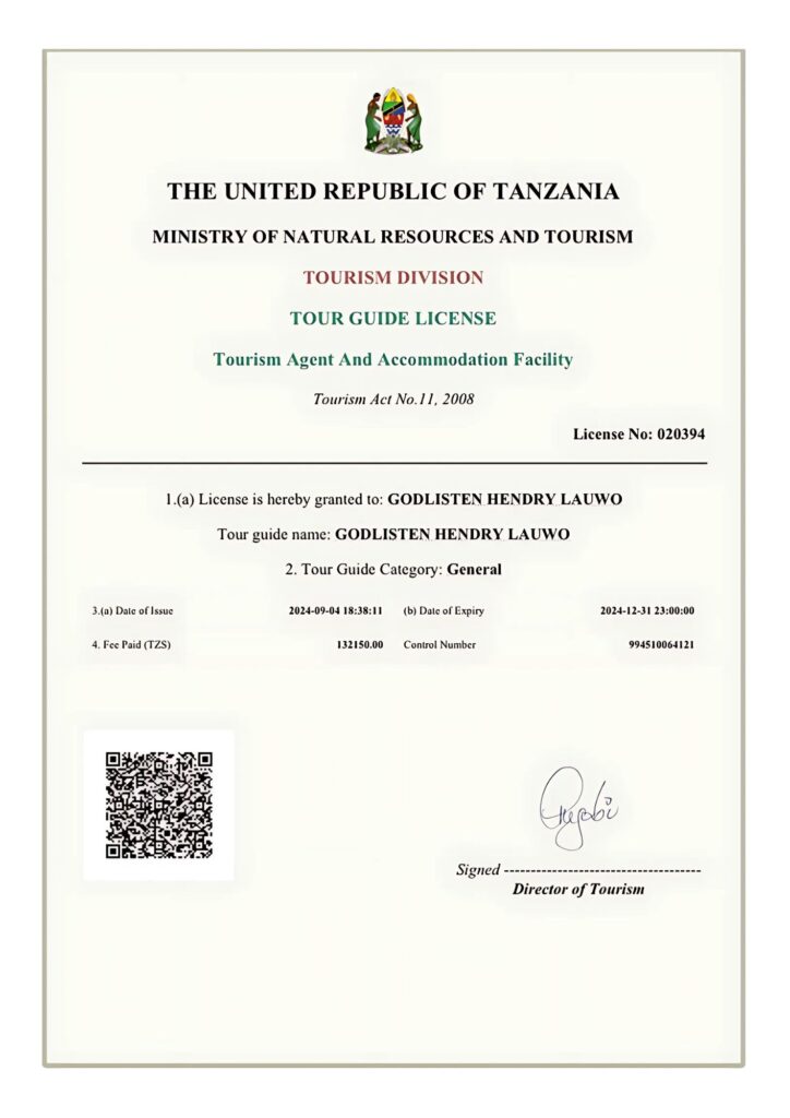 Tour Guide License